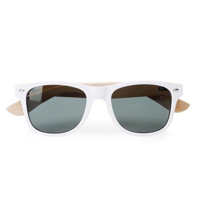 Gafas de sol con varillas de bambú Blanco
