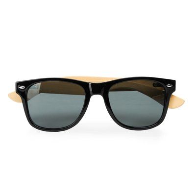 Gafas de sol con varillas de bambú Negro