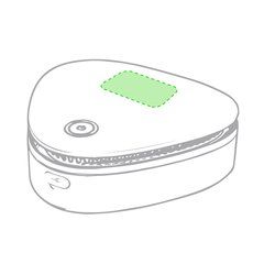 Generador de ozono desinfectante personalizado | Centrado parte superior | 50 x 35