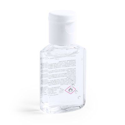 Gel hidroalcohólico mini personalizado 15 ml Blanco