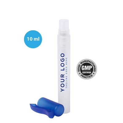 Gel hidroalcohólico en spray (10 ml) con capucha colores