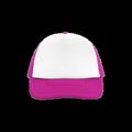 Gorra vintage poliéster Fuchsia / White