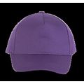 Gorra ajustable mediante tira autoadhesiva Purple