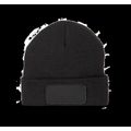 Gorro con forro polar y parche Black