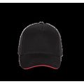 Gorra Cierre ajustable hebilla Black / Red