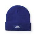 Gorro con etiqueta exterior personalizable Azul