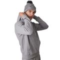 Gorro con pompón y dobladillo