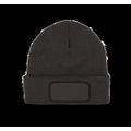 Gorro con forro polar y parche Dark Grey