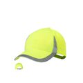 Gorra deportiva amarillo flúor