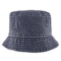Gorro bob de algodón efecto lavado Azul Marino