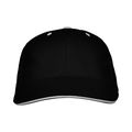 Gorra de algodón con cinta antisudoral Negro UNICA