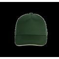 Gorra con banda de transpiración Forest Green / Beige