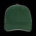 Gorra algodón grueso Forest Green / Beige
