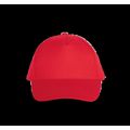 Gorra sarga visera precurvada Red