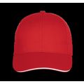 Gorra béisbol con velcro Red / White