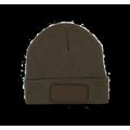 Gorro con forro polar y parche Dark Khaki