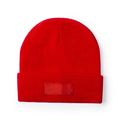 Gorro con etiqueta exterior personalizable Roj