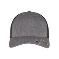 Gorra de rejilla bicolor ajustable Melange Charcoal / Black