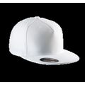 Gorra Flexfit con visera plana White S/M