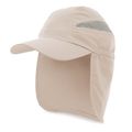 Gorra de microfibra con solapa trasera