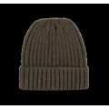 Gorro de punto canalé con dobladillo Algae Green