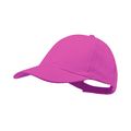 Gorra algodón peinado 6 paneles con cierre de velcro Fucsi