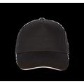 Gorra con sandwich contrastado Black / White