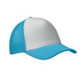 Gorra beisbol especial sublimación Blanco/Turquesa