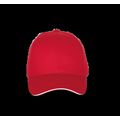 Gorra sencilla de algodón Red / White