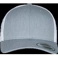 Gorra trucker retro bicolor Heather / White
