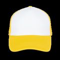 Gorra trucker con ajuste de plástico White / Solar Yellow
