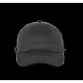 Gorra sarga de algodón Dark Grey / Black