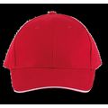 Gorra algodón grueso Red / White