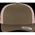 Gorra trucker retro bicolor Mossgreen / Khaki