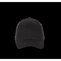 Gorra de algodón 6 paneles ajustable Black