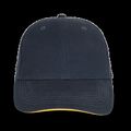 Gorra algodón grueso Navy / Yellow