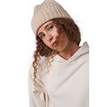 Gorro de punto canalé con dobladillo