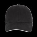 Gorra algodón grueso Black / White