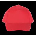 Gorra ajustable mediante tira autoadhesiva Red