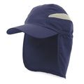 Gorra de microfibra con solapa trasera Ma