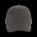 Gorra de algodón grueso con 5 paneles Dark Grey