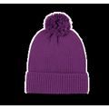 Gorro con pompón eco Mauve