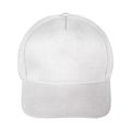 Gorra Algodón Peinado 5 Paneles con Velcro Blanco