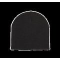 Gorro de punto fino reciclado Black