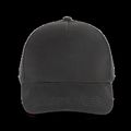 Gorra de algodón grueso con 5 paneles Black