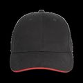 Gorra algodón grueso Black / Red
