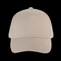 Gorra de algodón grueso con 5 paneles Beige