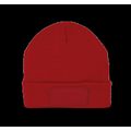Gorro con parche y forro polar Red