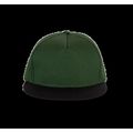 Gorra snapback de algodón Forest Green / Black