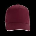 Gorra con banda de transpiración Burgundy / White